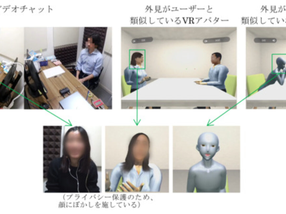 Vrアバターはビデオチャットより素の自分をさらけ出す 東京都市大学などが検証 大学ジャーナルオンライン