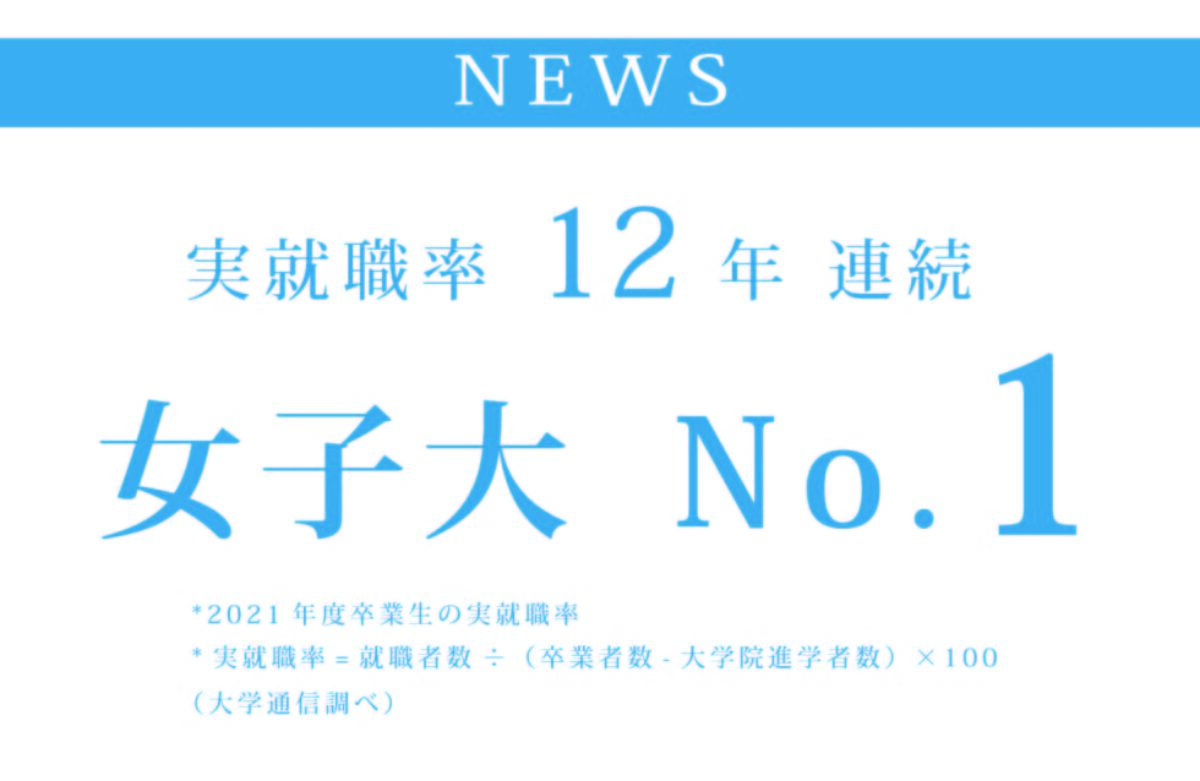 22年实际就业率排名 昭和女子大学连续12年获得女子大学第一名 大学学报在线